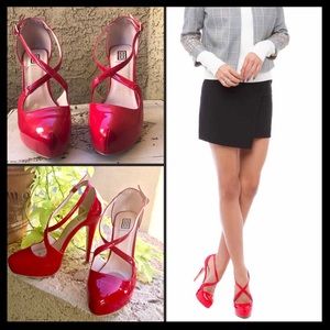 LOLETTA by Signature Red Strappy Stilettos